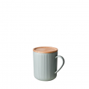 Nature Tasse mit Bambusuntersetzer - hellgrün